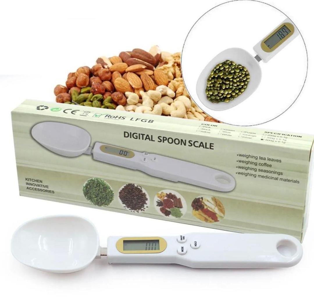 Mini Spoon Scale Digital Kitchen Scale 500g 0.1g High Precision Electronic LCD Measuring Spoon for Food, Coffee, Milk, Flour & Powder – Portable Kitchen Weighing Tool